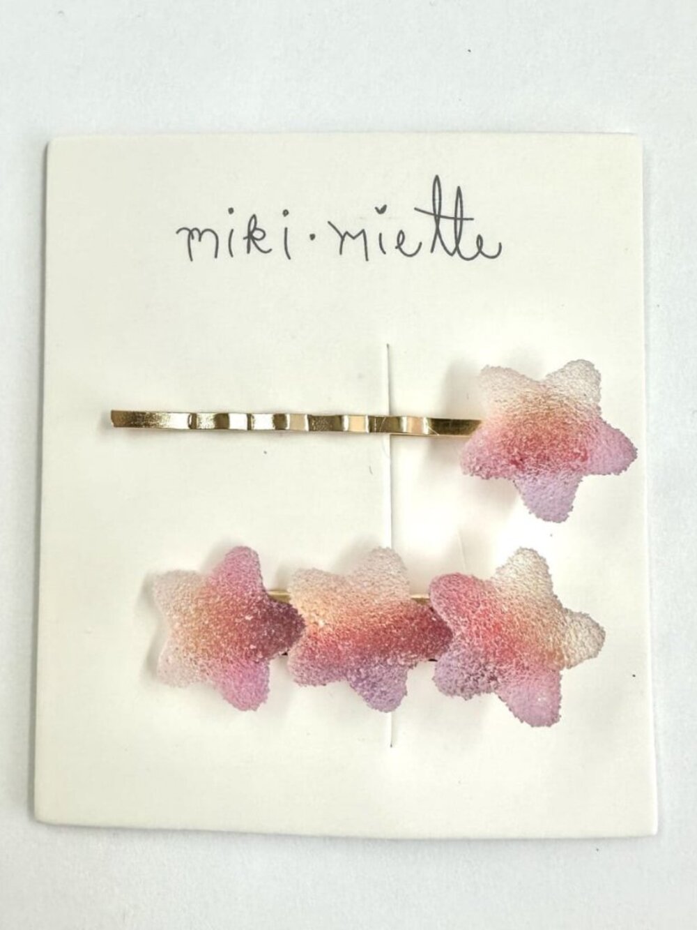 Gummy Hair Clip 2Pc Set - Purple